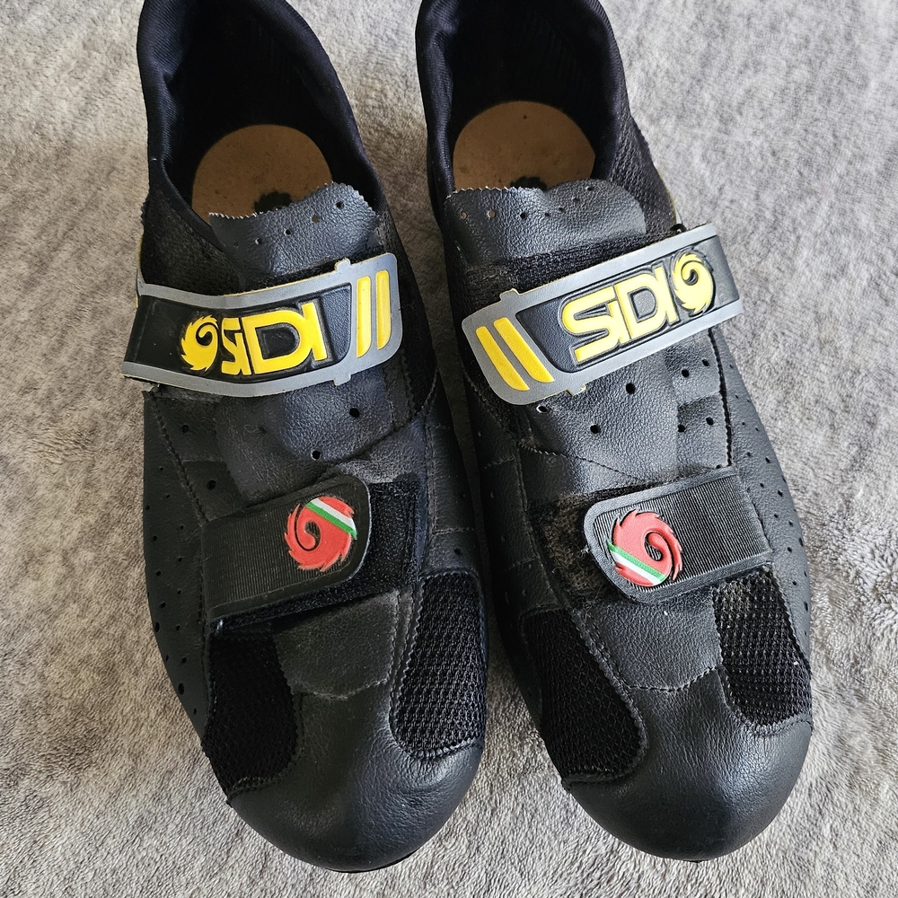 Sidi Cycling Shoes Black Velcro Mens EU 45